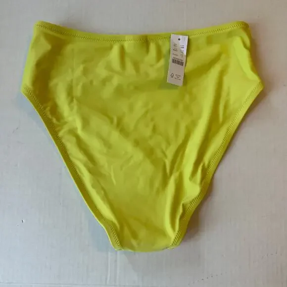 NEW J.Crew High Rise Yellow Bikini Bottoms Sz Small‎ - Picture 4 of 7
